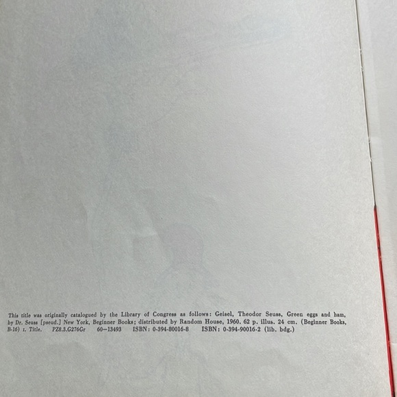 Green Eggs and Ham by Dr. Seuss no bar code, fisher price rear cover vintage - Picture 9 of 9